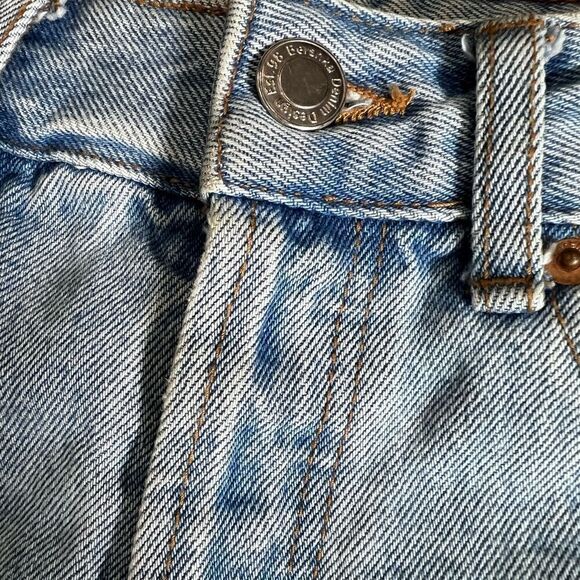 Bershka denim mini jean skirt distressed size 2 - Picture 7 of 12